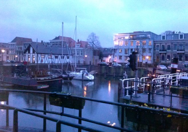 Gisteravond regende het.