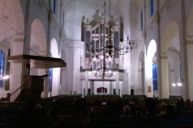 Gisteravond orgelconcert in de Grote Kerk van Gorinchem.