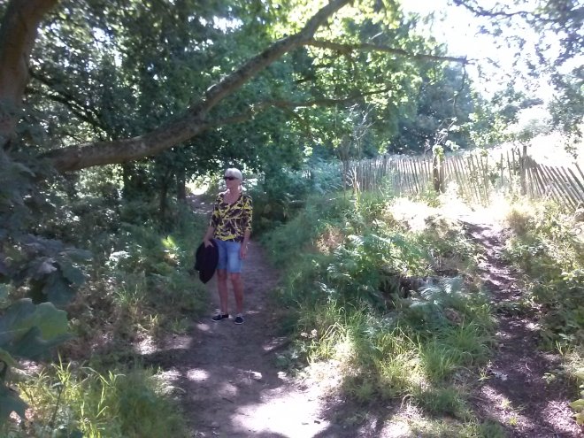 Public footpath tussen Woolverstone en Pin Mill.