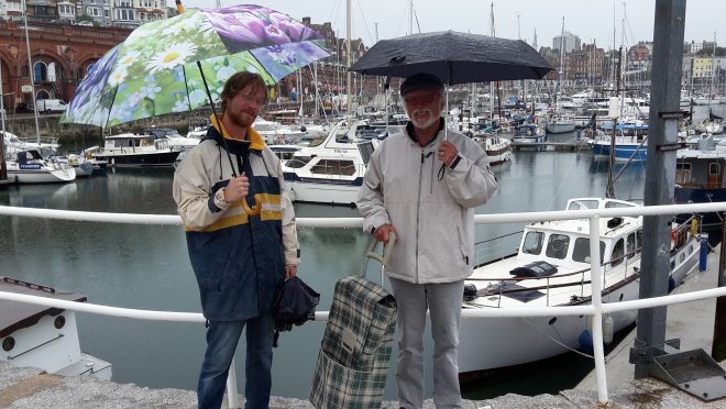 Met Bas voor de binnenhaven van Ramsgate.