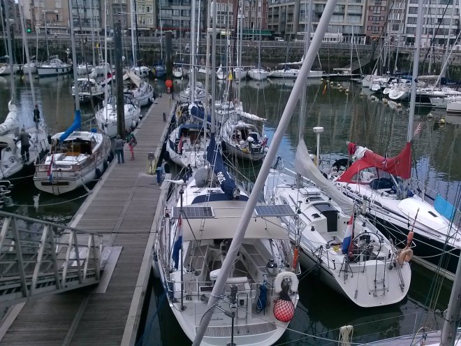 Dulce vanmorgen bij de RNSYC in Oostende.