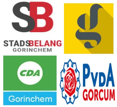 De nieuwe coalitie in het Gorcums gemeentebestuur.
