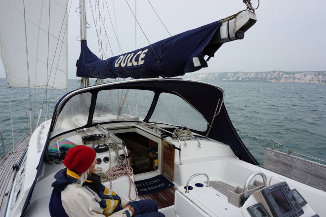 Onderweg naar kaap Dungenes langs de white cliffs of Dover.