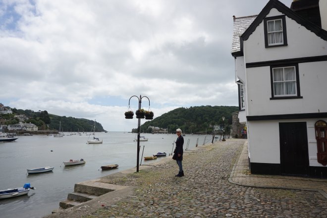South Embankment, Dartmouth. In de verte de zee.