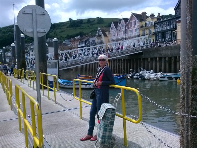 De veersteiger in Dartmouth