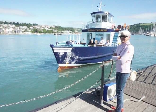 Kingswear. Het pontje naar Dartmouth aan de overkant.