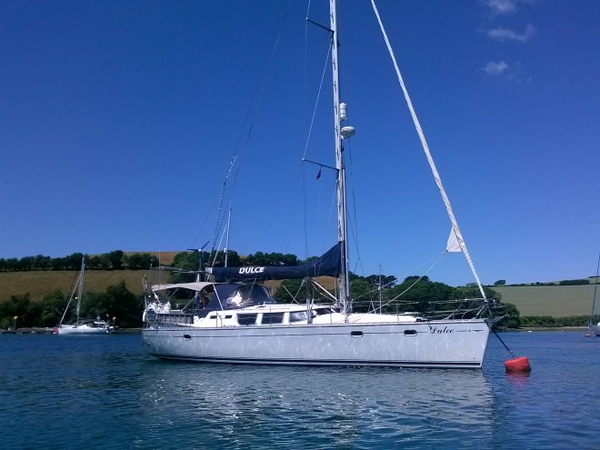 Dulce op de Salcombe River.