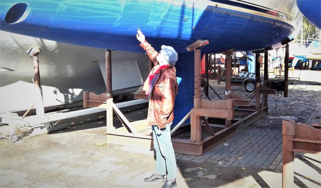 Geen spoor van osmose in de scheepshuid van onze Dulce.