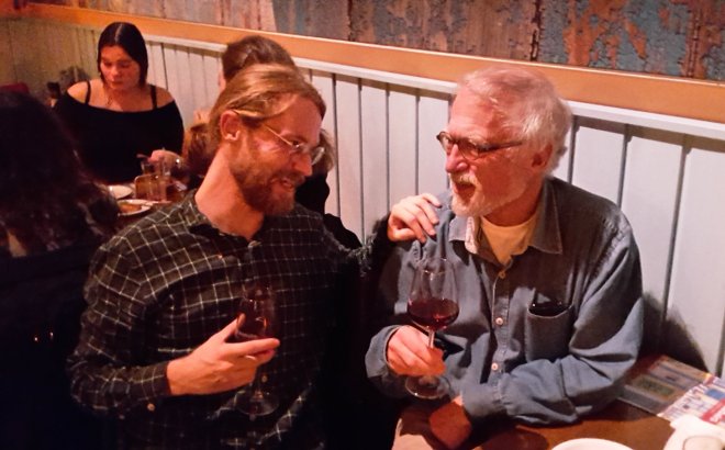 Met Bas in La Cubanita in de Molenstraat.