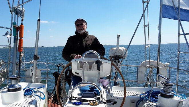 Ontspannen zeilen op het Haringvliet.