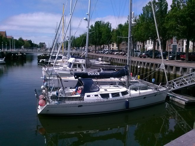 Harlingen. Warme middag in de Noorderhaven.