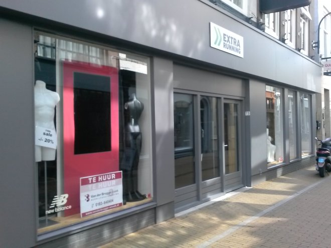 De hardloperswinkel van Extra Running op de Langendijk liep niet meer hard.