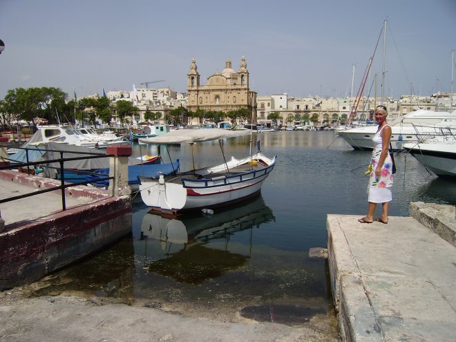 Gzira, aan het einde van Msida Marina