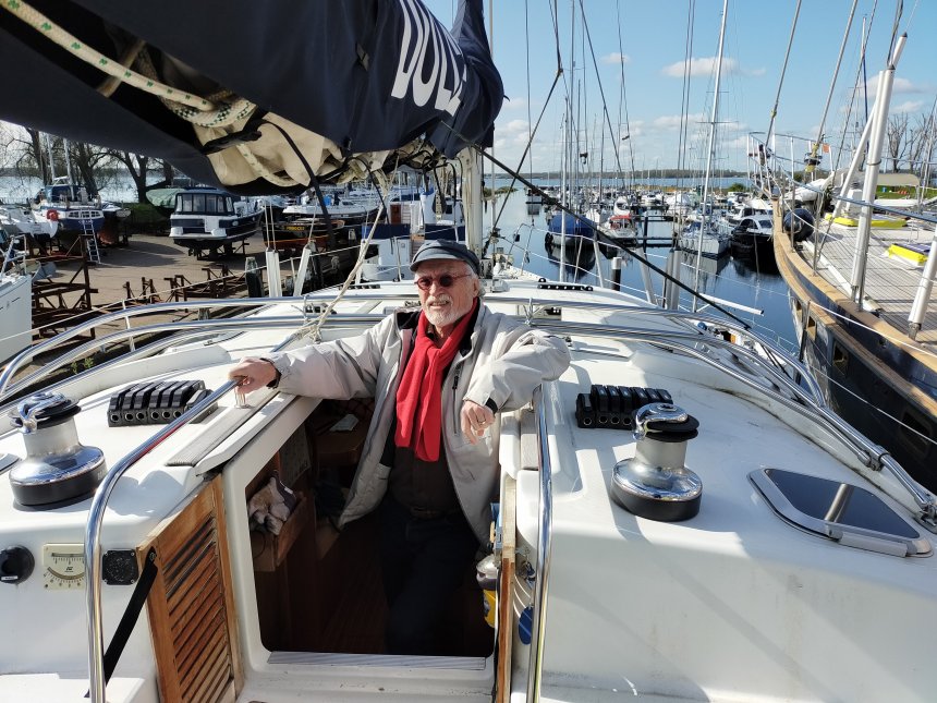 Vanmorgen even aan boord geweest.