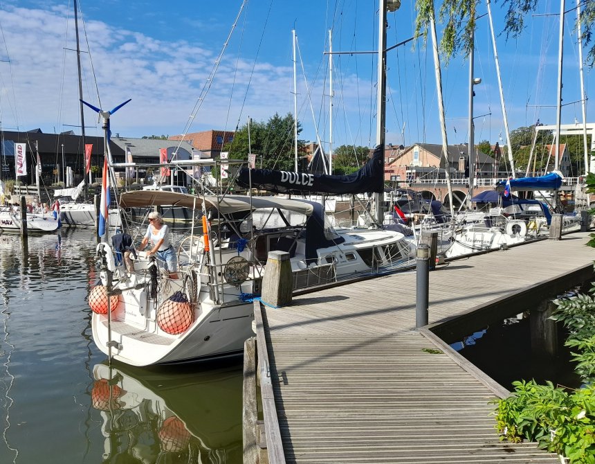 Dulce in de Oude haven van Enkhuizen.