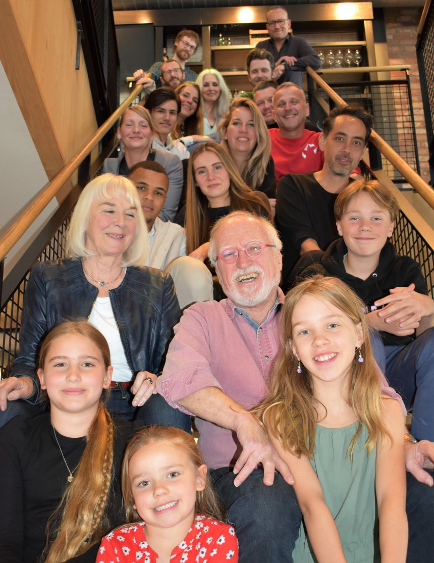 Bijna de hele familie bij elkaar bij 