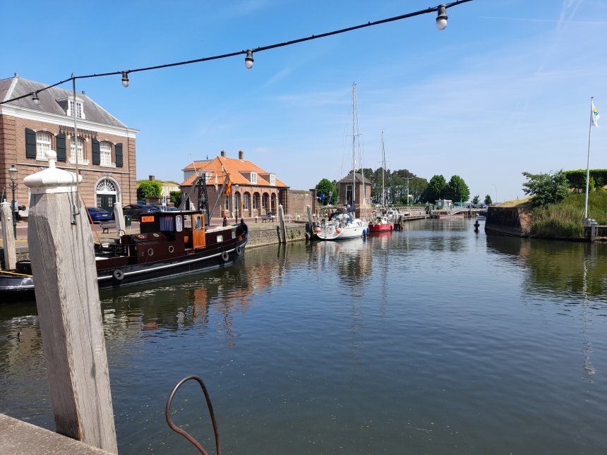 Dulce bij de uitgang van de binnenhaven in Willemstad