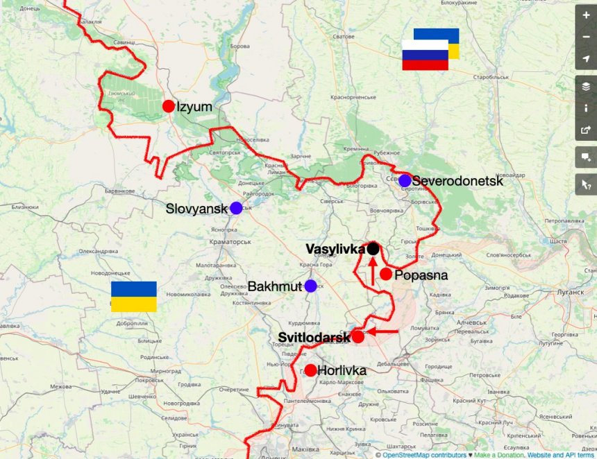 Fronten in de Donbas. Stap voor stap verliest Oekraïne terrein 