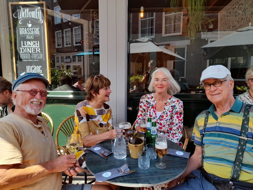 Lunch met Lourens & Joke bij Brasserie 1600 in Middelburg.