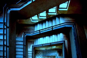 ...ik dwaal door talloze lege zalen, gangen, trappenhuizen en hallen...