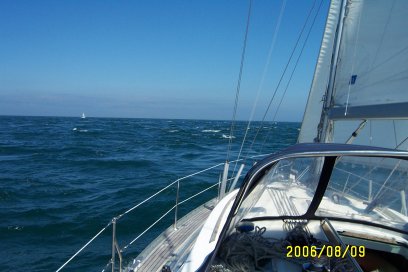 Augustus 2006, Golf van Biscaje, eerste dag van de terugtocht