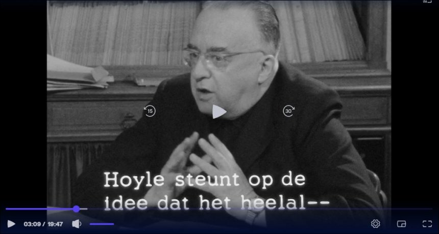 George Lemaître in het teruggevonden interview uit 1964.