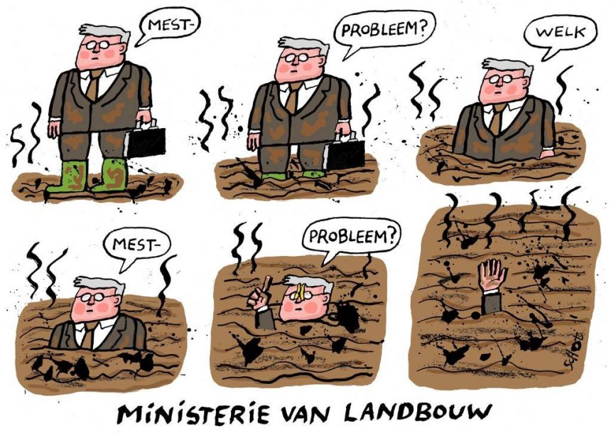 Cartoon: Bas van der Schot in De Volkskrant.