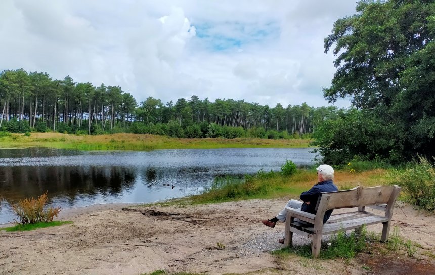 Gisteren waren we bij het meertje Doodemanskisten.