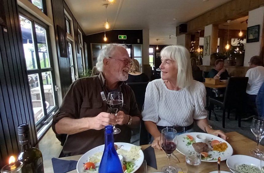 Gisteravond in Restaurant Sudersee in Hindeloopen.