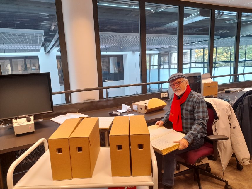 Vanmorgen in het Regionaal Archief.