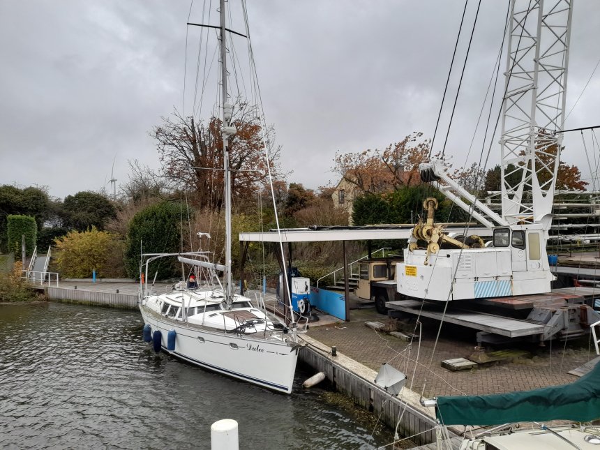 Dulce gisteren voor de bunkersteiger.