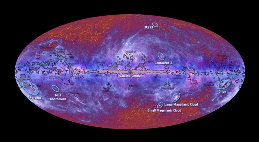Credit: ESA, HFI and LFI consortia, 2010