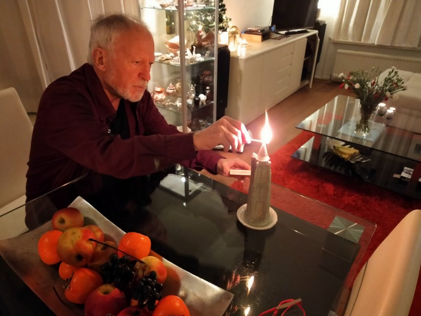 Het aansteken van de Sint Janstoren.