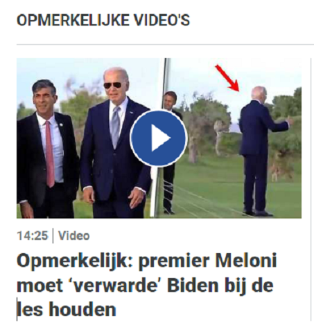 Nepnieuws. De misleidende post van de Telegraaf (inmiddels verwijderd).