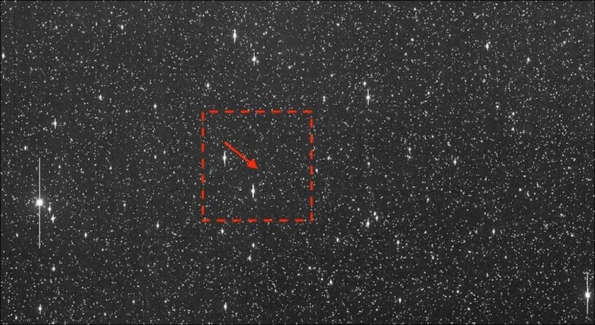 De ruimterots 2024 YR4 (opname van de James Webb ruimtetelescoop)