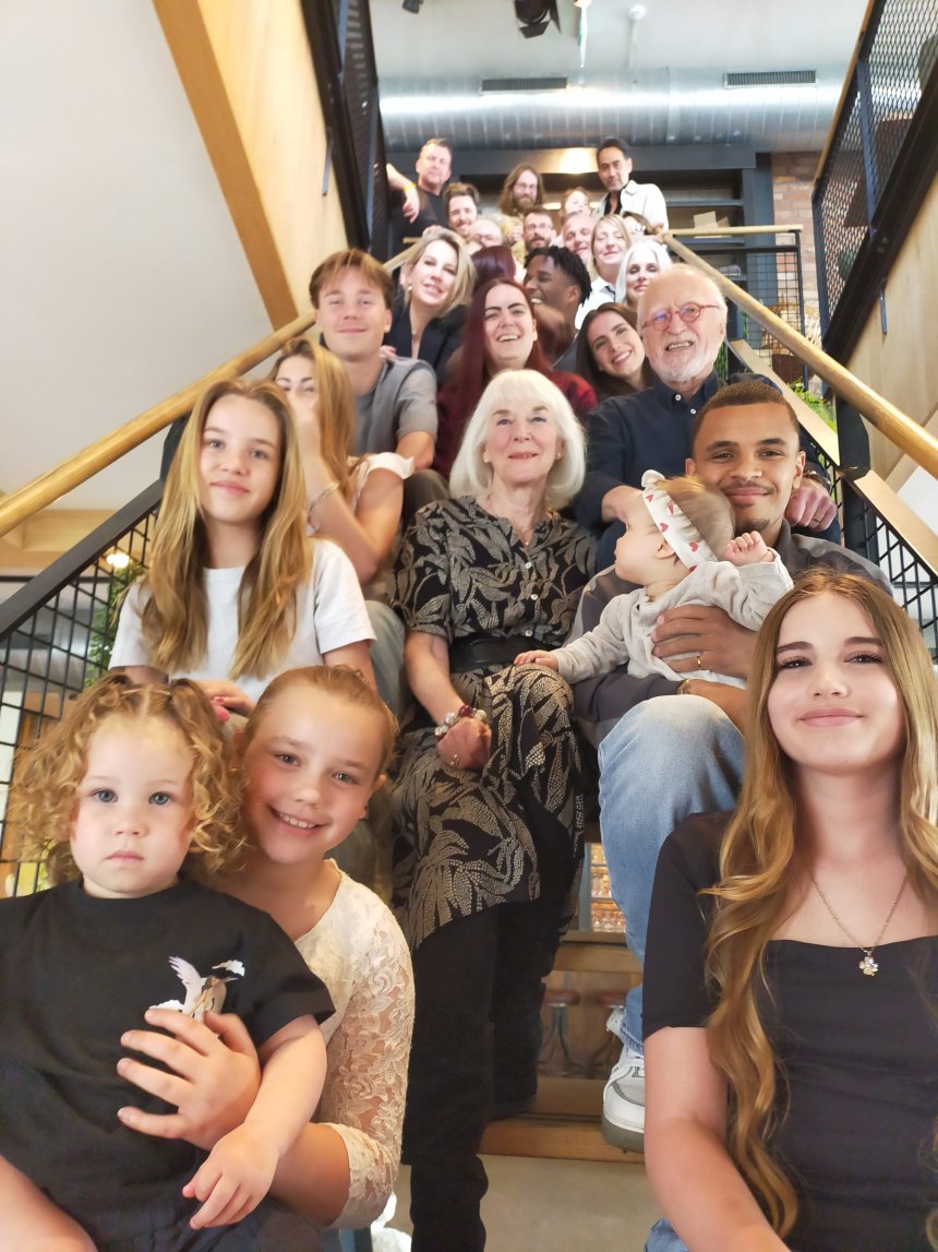 De tradtionele trapfoto bij 'De Beren'.