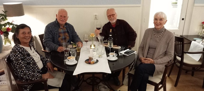 Diner met Vivi & Sjouke in Hotel Jans te Rijs.