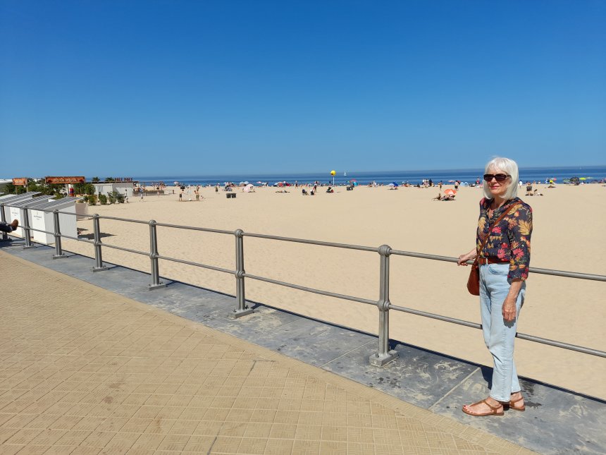 Strand van Oostende (foto van gisteren).