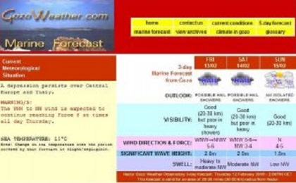 Weerbulletin van 14.00 uur van Gozo Weather. Pas zondag wordt het ietsje beter
